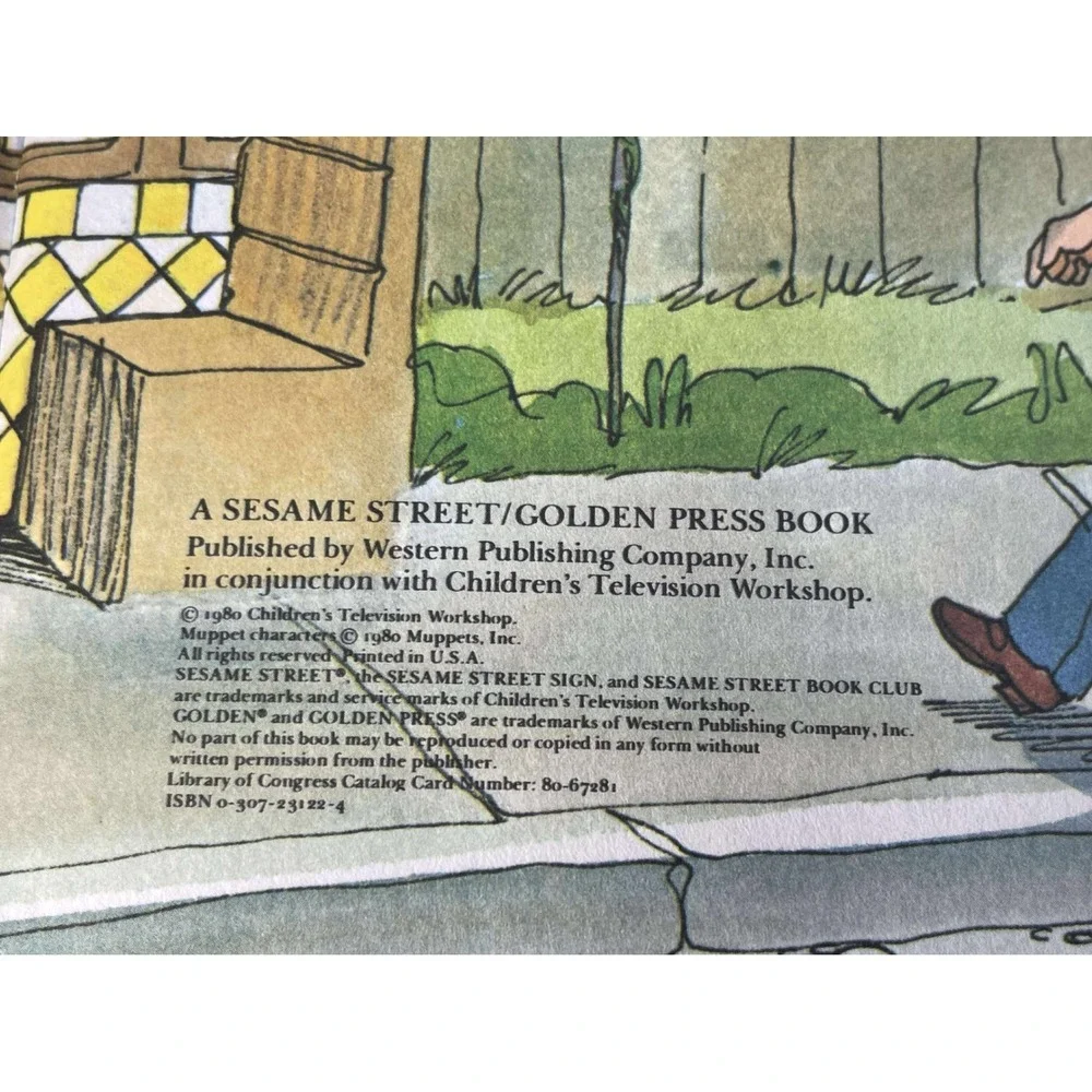 Sesame Street Fix It‎ Please Golden Press Childrens Book 1981 vintage